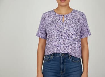 liliowa bluza damska: Bluzka damska, rozmiar 2XL — 7