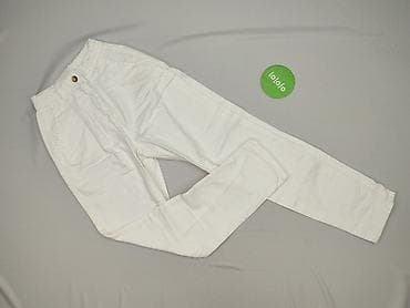 trampki biale h: Spodnie materiałowe damskie, rozmiar S — 2