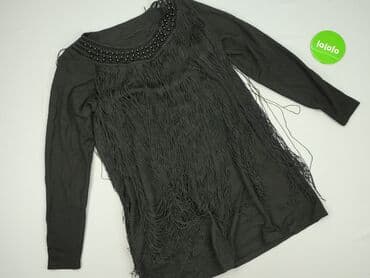 czarne bluzki z fredzlami: Bluzka damska, rozmiar M — 3