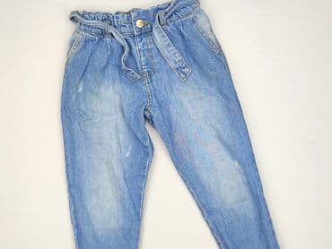 джинсова куртка: Dziecięca kurtka jeansowa, 4-5 lat, 104-110 cm, River Island, stan - Bardzo dobry — 1