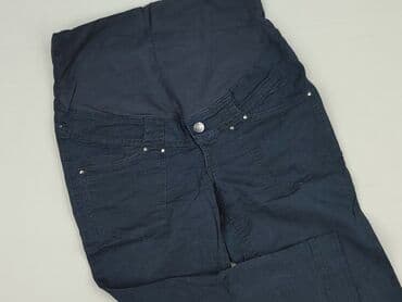 czarne legginsy ciążowe: H&M Mama, Spodnie materiałowe damskie, rozmiar L — 2