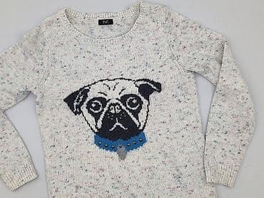 bialy golf: F&F, Sweter damski, rozmiar L — 1