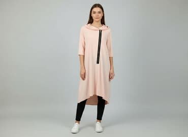 bluzka z kapturem damska: Tunika damska, rozmiar S — 1