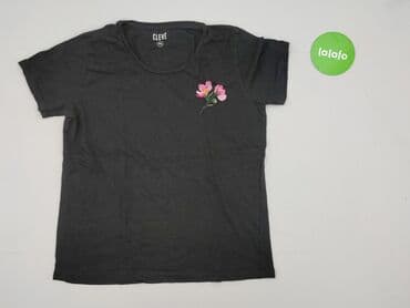 koszulka w paski damska: Cleve, T-shirt damski, XL — 2