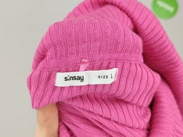 sweter w paski z serduszkiem: Sinsay, Sweter damski, L — 4