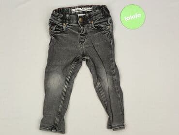 grubosc rajstop w den: Spodnie jeansowe, H&M, 12-18 miesięcy, stan - Idealny — 2