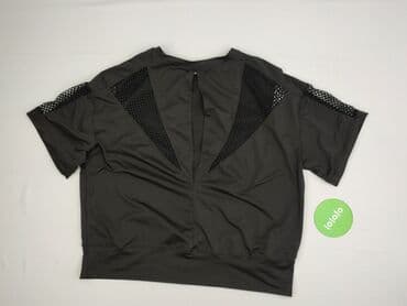 czarne t shirty damskie w serek: Shein, T-shirt damski, rozmiar XL — 3