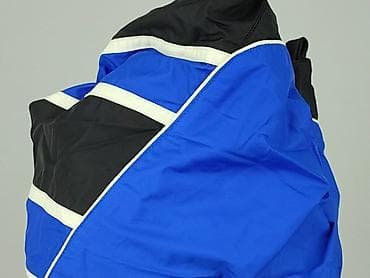 nike softshell: Męska kurtka sportowa/wiatrówka SK - Kolor: niebiesko-czarny z — 5