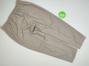 spodnie do kosza: Spodnie materiałowe damskie, rozmiar 3XL — 3