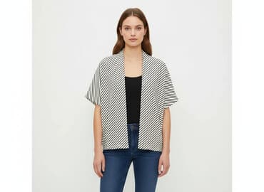 kamizelka damska krótka h m: H&M, Kardigan damski, rozmiar L — 7