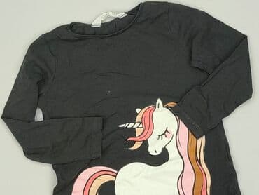 koszulka an appendage: Blouse, H&M, 5-6 years, 110-116 cm, condition - Very good — 1
