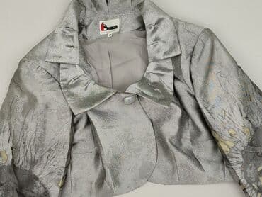 metaliczne kurtki: Marynarka damska, rozmiar 4XL — 1