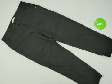 spodnie dresowe plus size: Spodnie materiałowe damskie, rozmiar L — 2