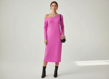 sukienka damska fuksja: Sukienka damska, rozmiar S — 1