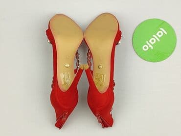 beżowe buty na koturnie ccc: Ideal Shoes, Sandały damskie, rozmiar 38 — 4