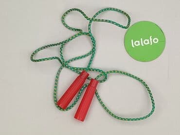 Other sports & leisure products: Skakanka o zielono-żółtym splocie z czerwonymi uchwytami, idealna do — 2