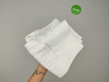 biale szerokie jeansy: Beloved, Spodnie materiałowe damskie, rozmiar L — 6