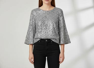 ccc buty srebrne: Orsay, Bluzka damska, rozmiar M — 8