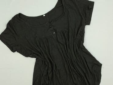 czarne t shirty i marynarka: Bluzka damska, rozmiar XL — 1