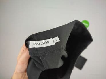 spodnie serduszka by o la la czarne: Misslook, Spodnie materiałowe damskie, rozmiar L — 4