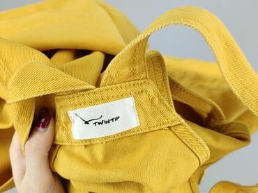 bluzka żółta w czarne paski: Twintip, Ogrodniczki damskie, rozmiar L — 4