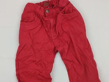 spodnie czerwone w kratke: Jeans, DenimCo, 10 years, 134/140, condition - Very good — 1