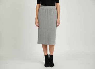 plisowane spódnice szara: Agnes, Spódnica damska, rozmiar L — 6