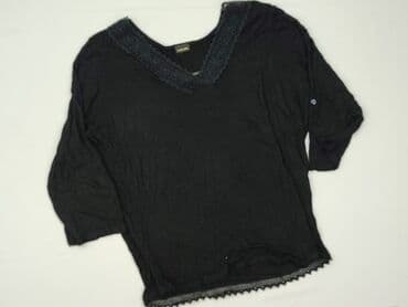 czarne bluzki dekolt v: Lascana, Bluzka damska, rozmiar L — 1