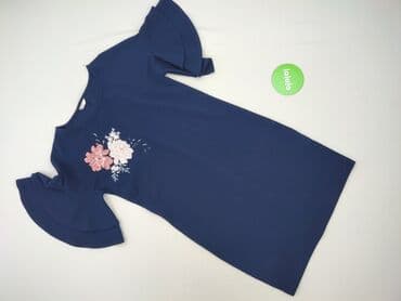 granatowa sukienka z białym kołnierzykiem: Women, Sukienka damska, rozmiar S — 2