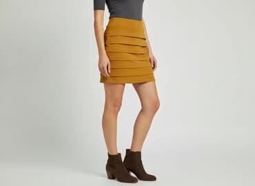spódniczka musztardowa: Spódnica damska, rozmiar M — 6