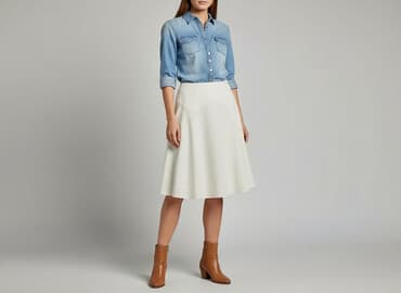 spódnice ecru: Spódnica damska, rozmiar S — 1