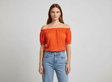 bluzki damskie pomarańczowa: Bluzka damska, rozmiar S — 7