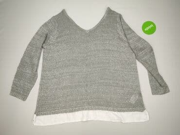 sweter w paski z serduszkiem: Sweter damski, 4XL — 3