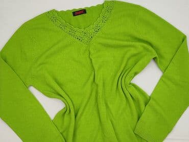 sweter z tiulowymi rękawami: Sweter damski, XL — 1