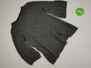 sweter piórkowy na drutach: Sweter damski, rozmiar S — 2