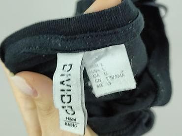 bluzki basic z dekoltem v: H&M Divided, T-shirt damski, rozmiar L — 5
