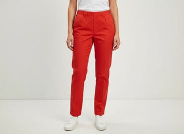 nylon red buty: Material trousers for women, size S — 5