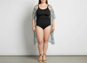 spodnica kąpielowe plus size: Kostium kąpielowy, rozmiar 5XL — 1