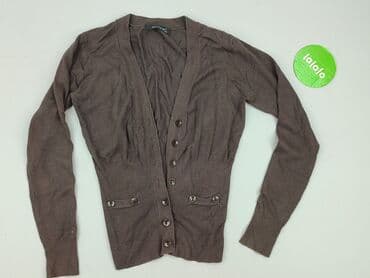 sweter z dekoltem v: Kardigan damski, rozmiar S — 2