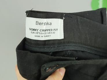 brązowe spodnie woskowane stradivarius: Bershka, Chinosy dla mężczyzn, rozmiar M — 4