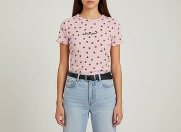 t shirty w truskawki: Bershka, T-shirt damski, rozmiar S — 1