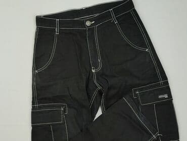 spodnie czarne cargo bershka: FSBN, Spodnie cargo damskie, rozmiar XS — 1