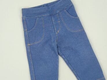 spodnie piżamowe hm: Denim pants, 3-6 months, condition - Perfect — 1