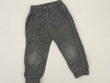 woskowane spodnie czarne: Sweatpants, 9-12 months, condition - Good — 1