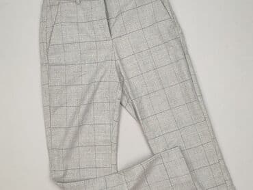 spodnie czerwone w kratę h m: H&M, Material trousers for women, size XS — 2