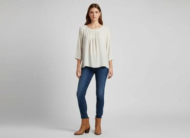 bluzki z dekoltem w łódkę zara: Zara, Bluzka damska, rozmiar L — 1