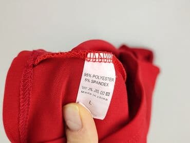 czerwone długie sukienki: Sukienka damska, rozmiar L — 4