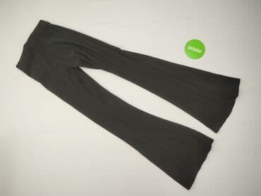 brązowe szerokie spodnie bershka: Bershka, Spodnie materiałowe damskie, rozmiar XS — 3