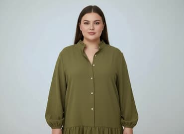 modne sukienki asymetryczne: Sukienka damska, rozmiar XL — 7