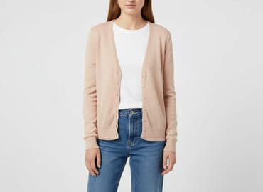 top z łańcuszkiem bershka: Bershka, Kardigan damski, rozmiar M — 6